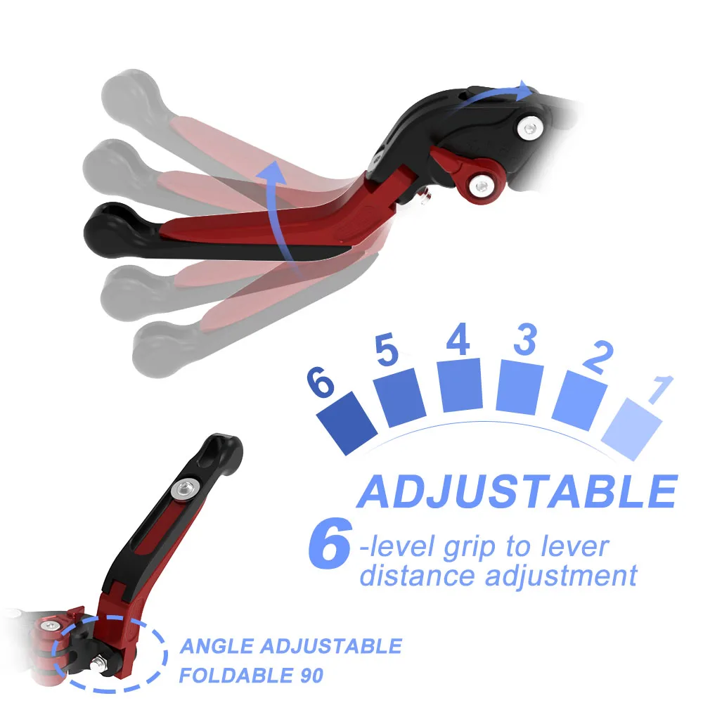 For ZERO SR/F Effortless Power 2019-2022 2023 Motorcycle Handle Front Brake Lever Adjustable Foldable Extendable Brakes Levers