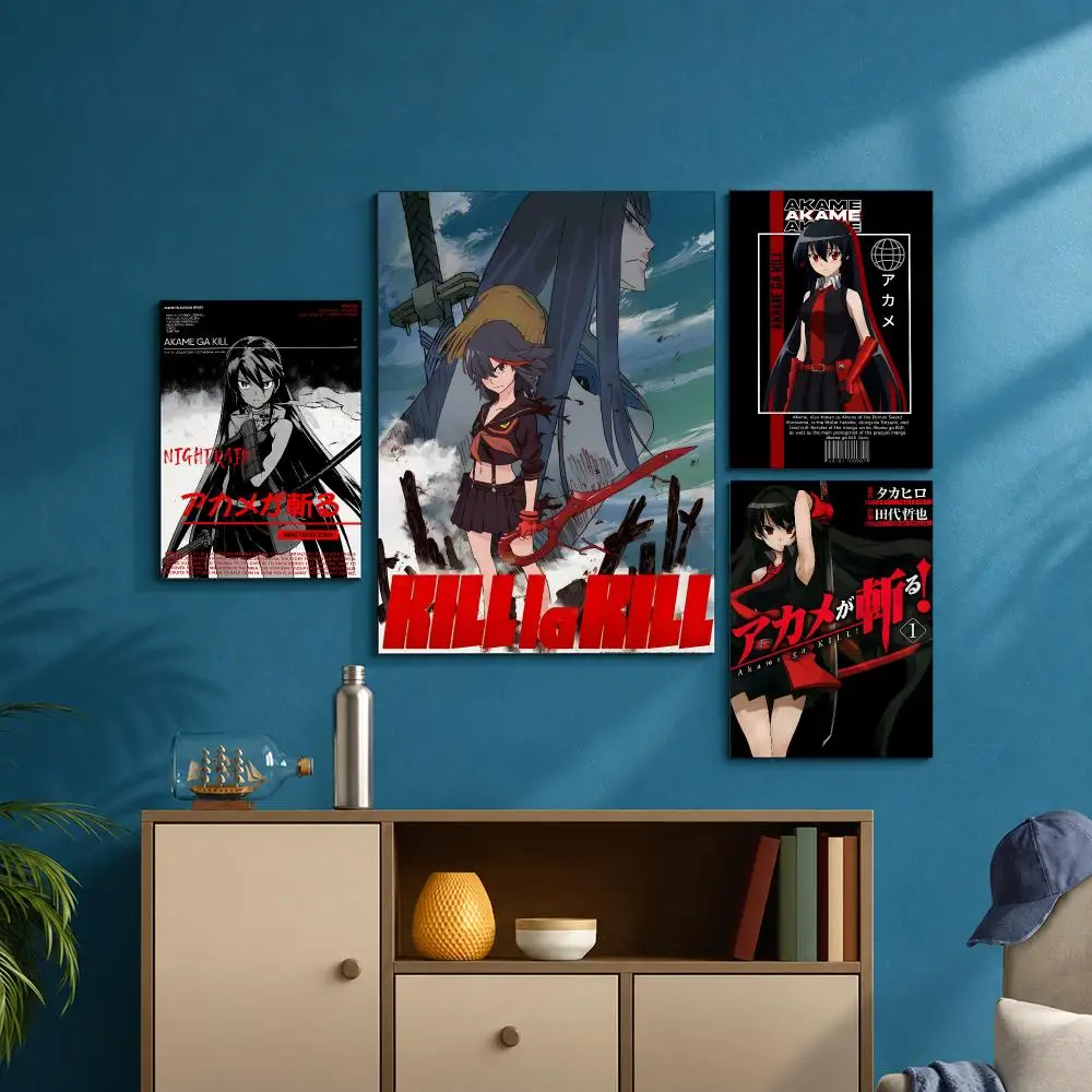 Popular Anime A-Akame ga Kill!S Painting Calligraphy Poster Canvas Painting Print Art Coffee House Bar Room Decor