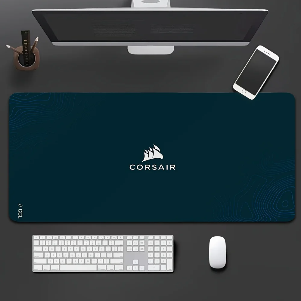 

Corsair-Inspired Large Gaming Mouse Pad - Sleek Tech Design, Non-Slip Rubber Base, Ultra-Thick Extended Desk Mat for Gamers & Of