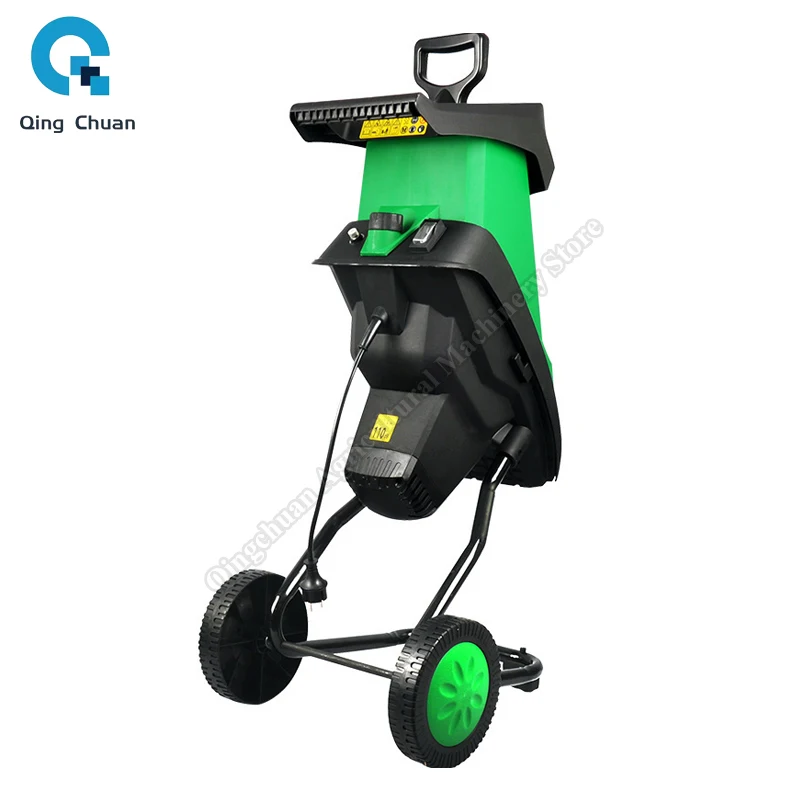 

Электрическая дробилка, маленькая бытовая дробилка для фруктовых садовых ветвей, мощная дробилка для дерева, садовые инструменты, дробилка для листьев