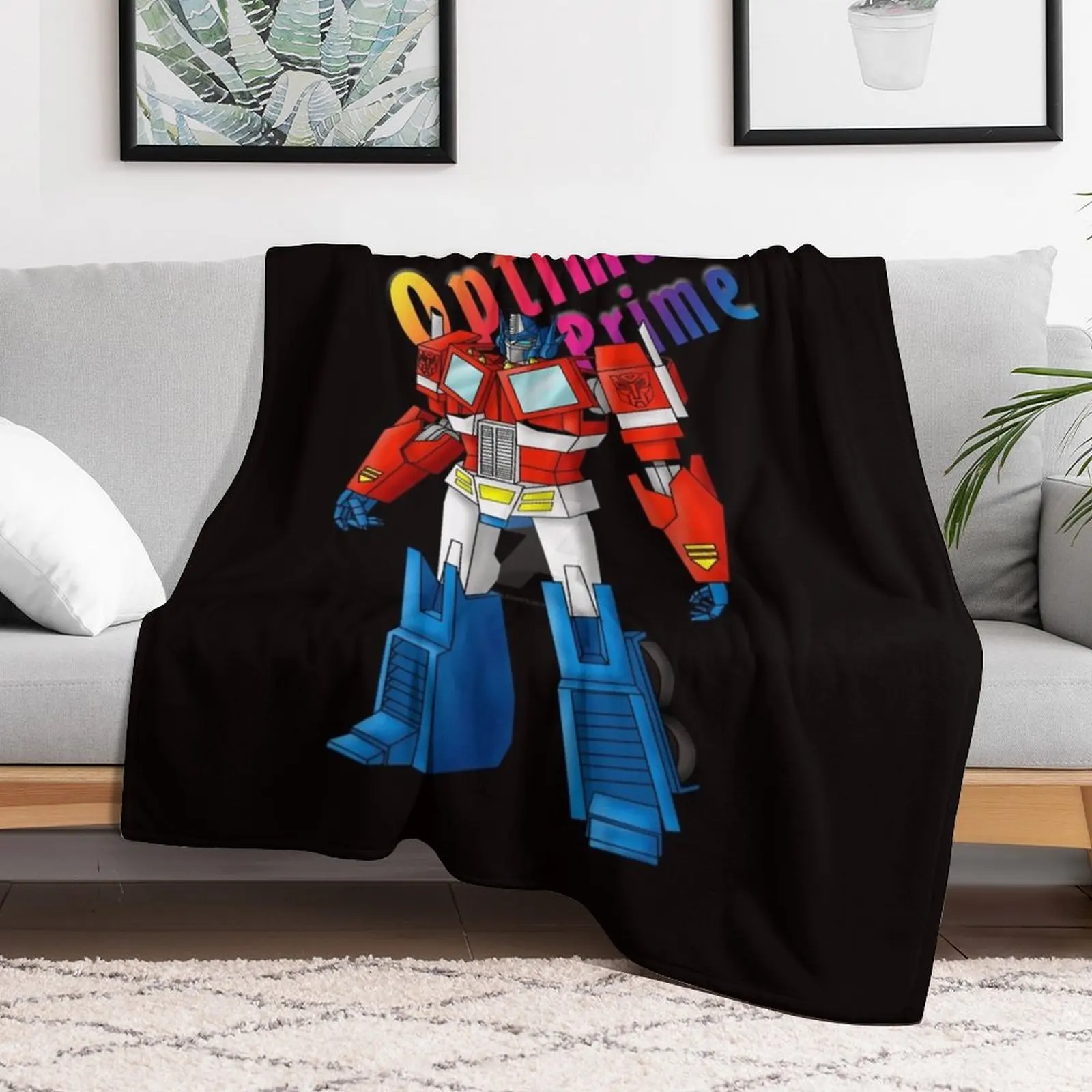 Optimus Prime, Transformers, Cartoon Throw Blanket Cute cosplay anime Camping Weighted Blankets