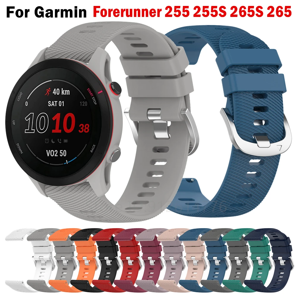 ソフトシリコンストラップガーミンフォアランナー 255 255S 265 265S スポーツブレスレット時計バンドガーミン Venu 2 2S 3/Vivoactive 4 4S バンド