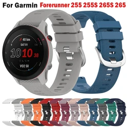 Soft Silicone Strap For Garmin Forerunner 255 255S 265 265S Sport Bracelet Watchband For Garmin Venu 2 2S 3/Vivoactive 4 4S Band