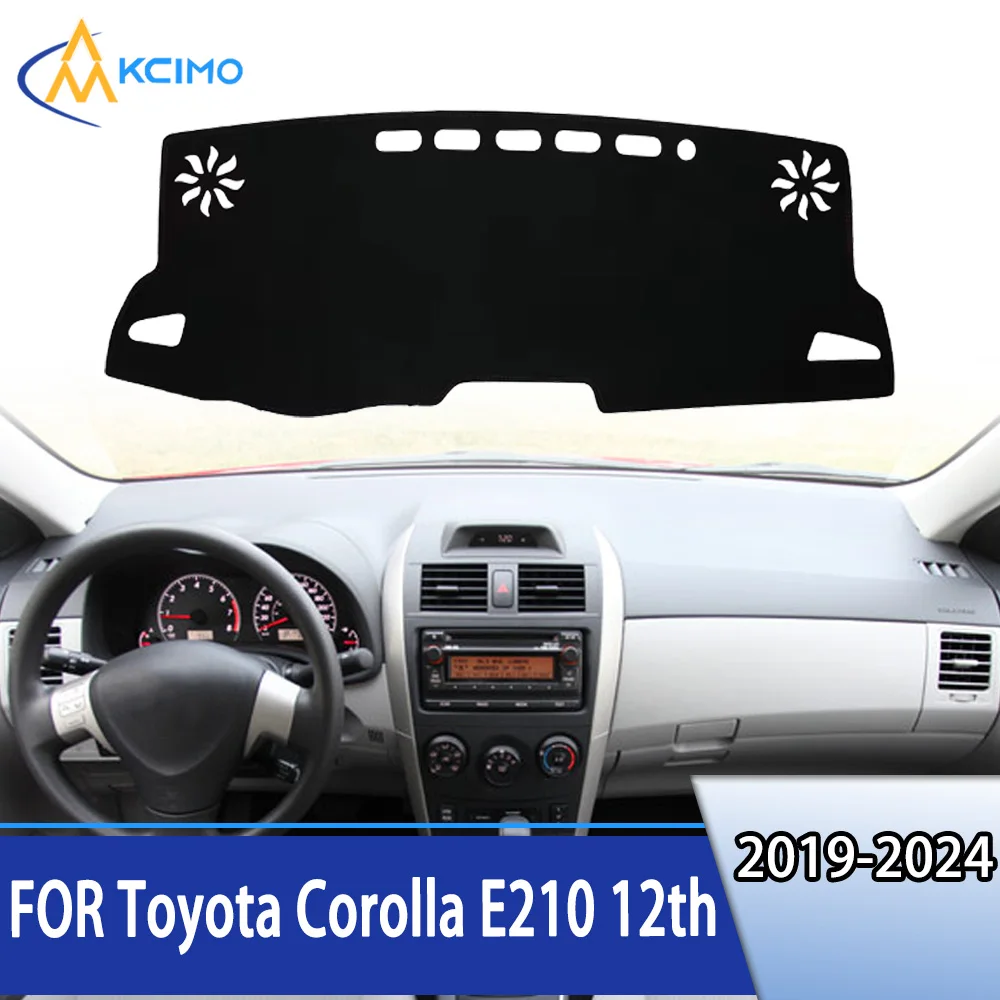 For Toyota Corolla E210 12th 2019-2024 Dashboard Cover Dash Mat Anti-UV Sun Shade  Avoid Light Pad Instrument Carpet Accessories
