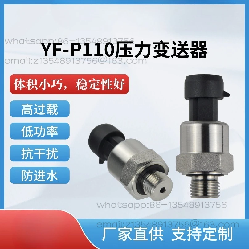 NPT1/8 Ceramic Pressure Transmitter/Sensor 4-20mA 8-32V Range 2.5MPa