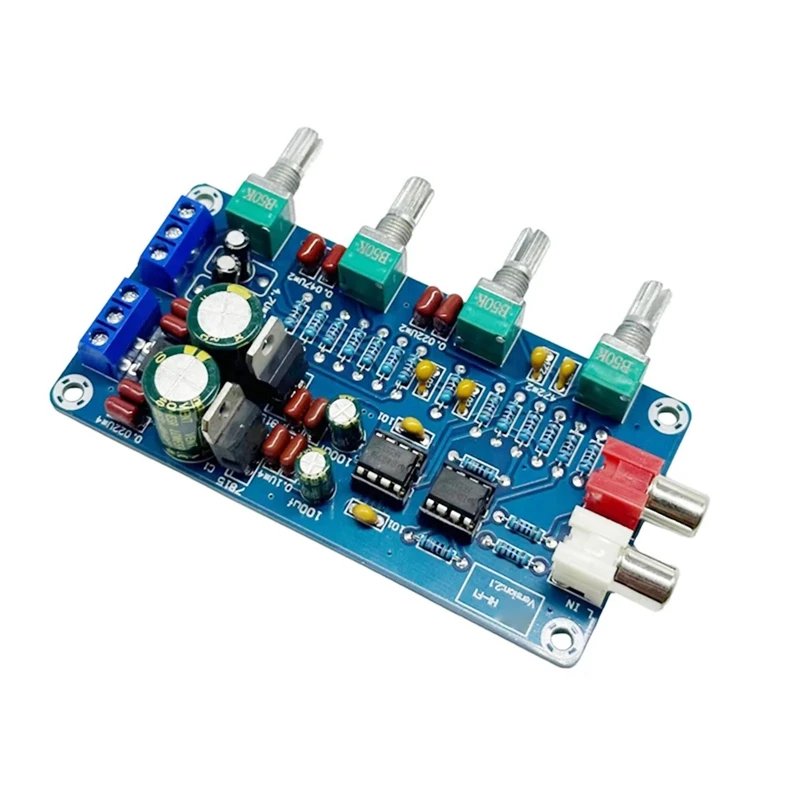 XH-M164 Amplificador Tuning Board, Dual Channel, 4 Way, NE5532 Fonte de Alimentação, Médio Alto, Baixa Frequência, Equipamentos Profissionais