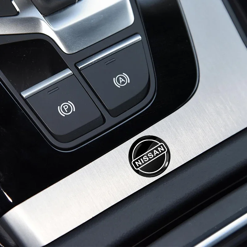 Tapa protectora para el orificio de la cerradura de la puerta del coche, cubierta para el alojamiento de la llave, adhesivo decorativo y emblema para Nismo Nissan Juke, X-Trail, Tiida y tapas centrales de las ruedas.
