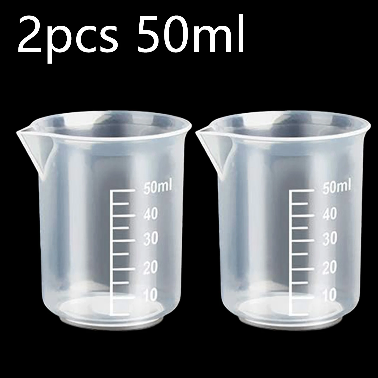5/20 Stuks Epoxyhars Gietgereedschap Kit Inclusief 5 Stuks 50Ml Maatbekers, 10 Stuks Houten Stokken, 5 Stuks 100Ml Maatbekers