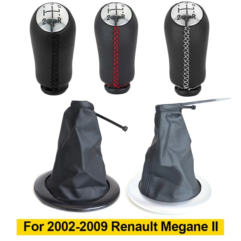 Para Renault Megane 2 MK2 II 2002 2003 2004 2005 2006 2007 2008 2009 perilla de palanca de cambios polaina cubierta de bota funda de palanca