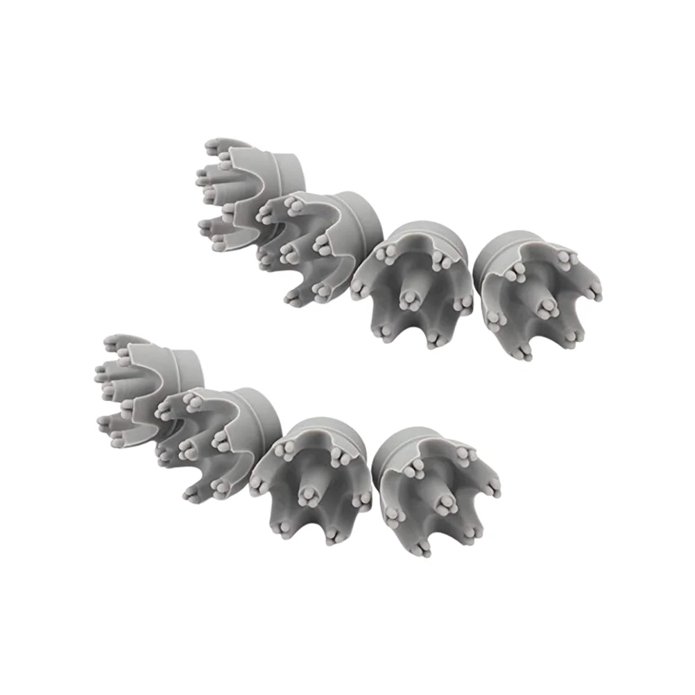 

8 Pcs Electric Massage Head Replacement Massager Accessories Hair Neck 3*3cm Grey