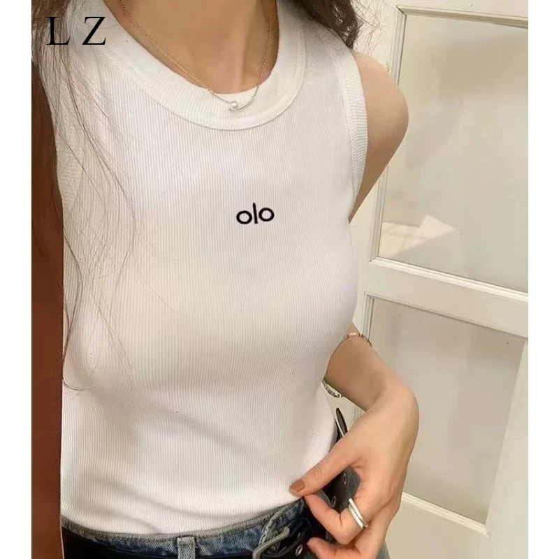 Nuevo Ropa para las cuatro estaciones, chaleco deportivo informal, cómodo, versátil, con letras a la moda, chaleco sencillo sin mangas, chaleco inferior informal