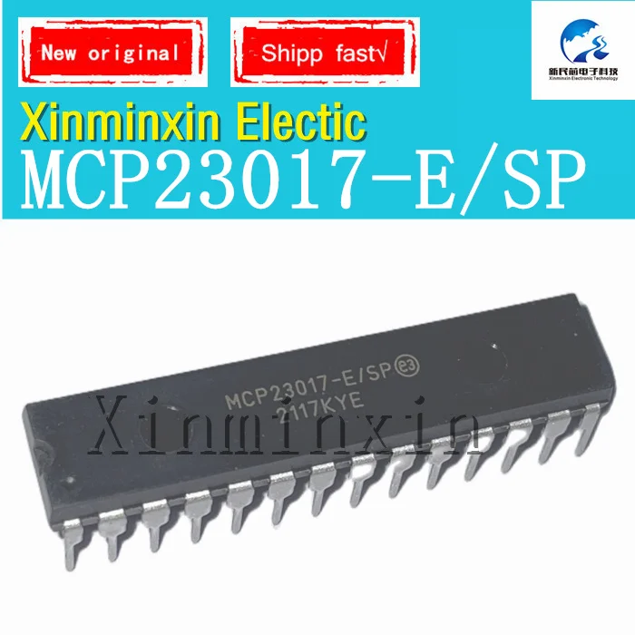 Chip IC original, MCP23017-E SP, MCP23017-E DIP28, novo, em estoque, 1pc por lote