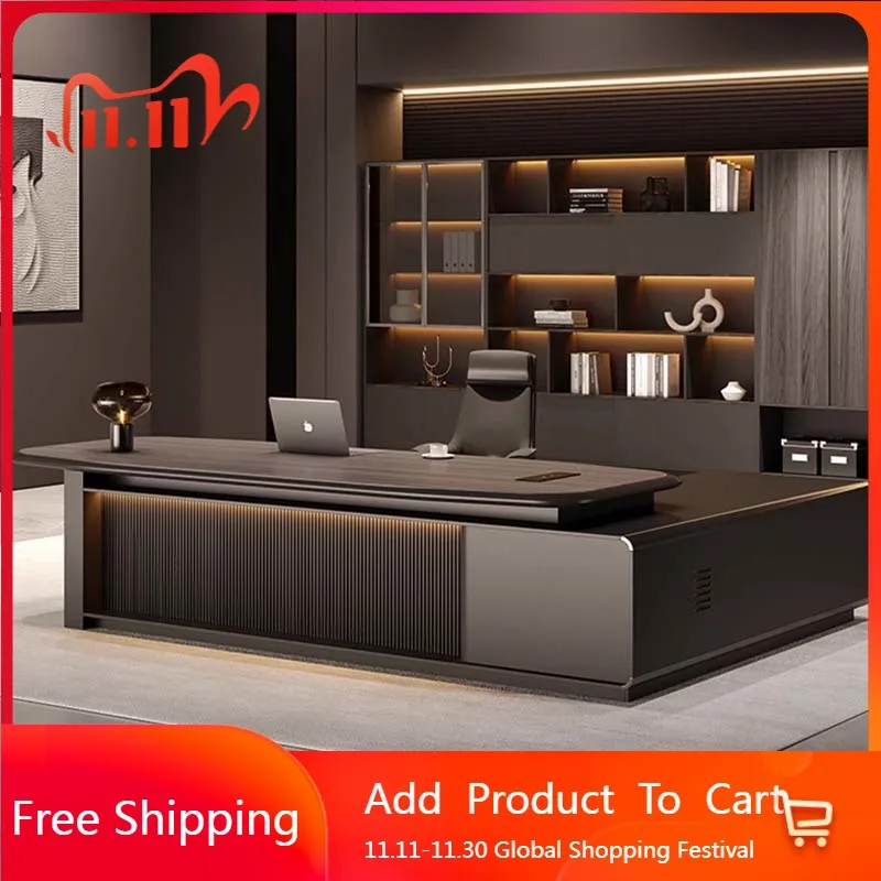 

Drawer Long Office Desk Reception Storage Design Organizers Office Desk Computer Crafts Mesa Ordenador Commercial Furniture