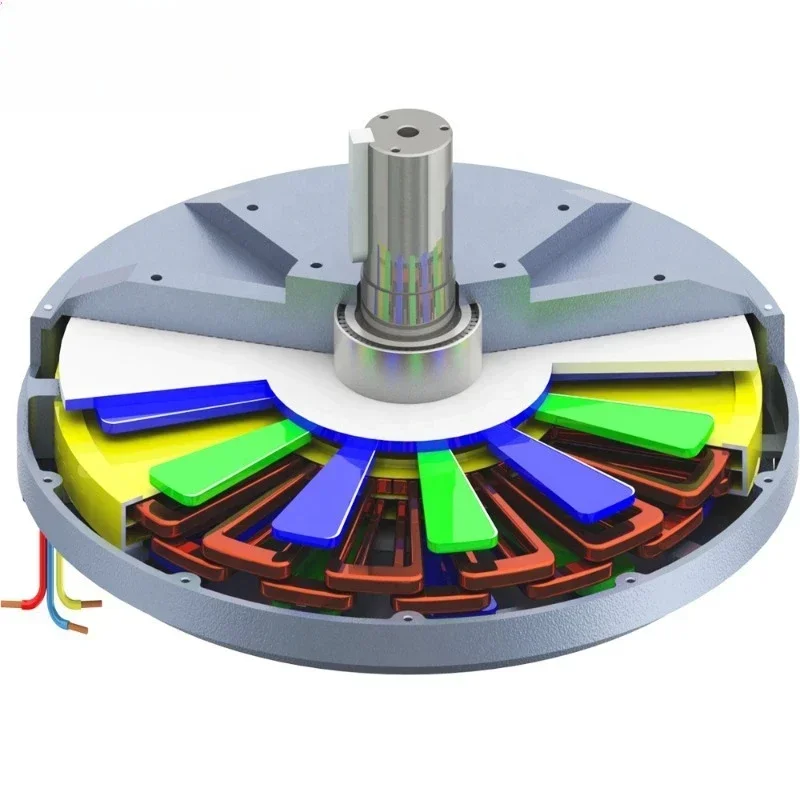 

5KW 300RPM Vertical Disc Permanent Magnet Generator External Rotor 48-400V Vertical Wind Turbine Parts