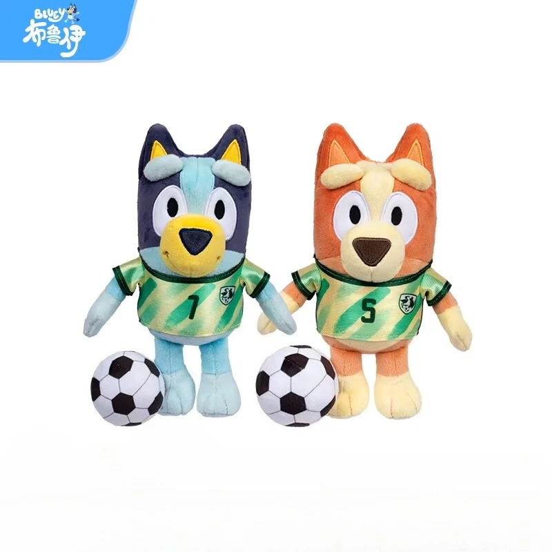 

Genuine Kawaii 20cm Bluey Bingo Football World Cup Doll Plush Toy Doll Boy Birthday Gift Christmas Gift