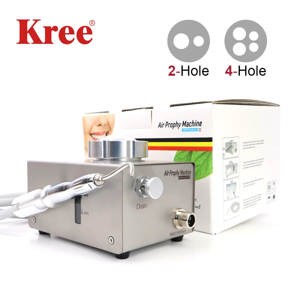 

Dental Sandblasting Air Prophy Machine for Teeth Cleaning and Polishing Desktop Air Water Prophy Dentistry Tools 2/4HOLE