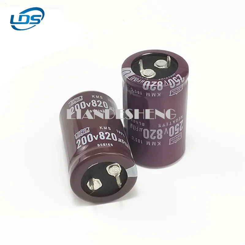 1pcs Bull Horn Aluminum electrolytic Capacitor 200V820UF Electrolytic Capacitor 820UF 250V 22*40 25×45 30x30