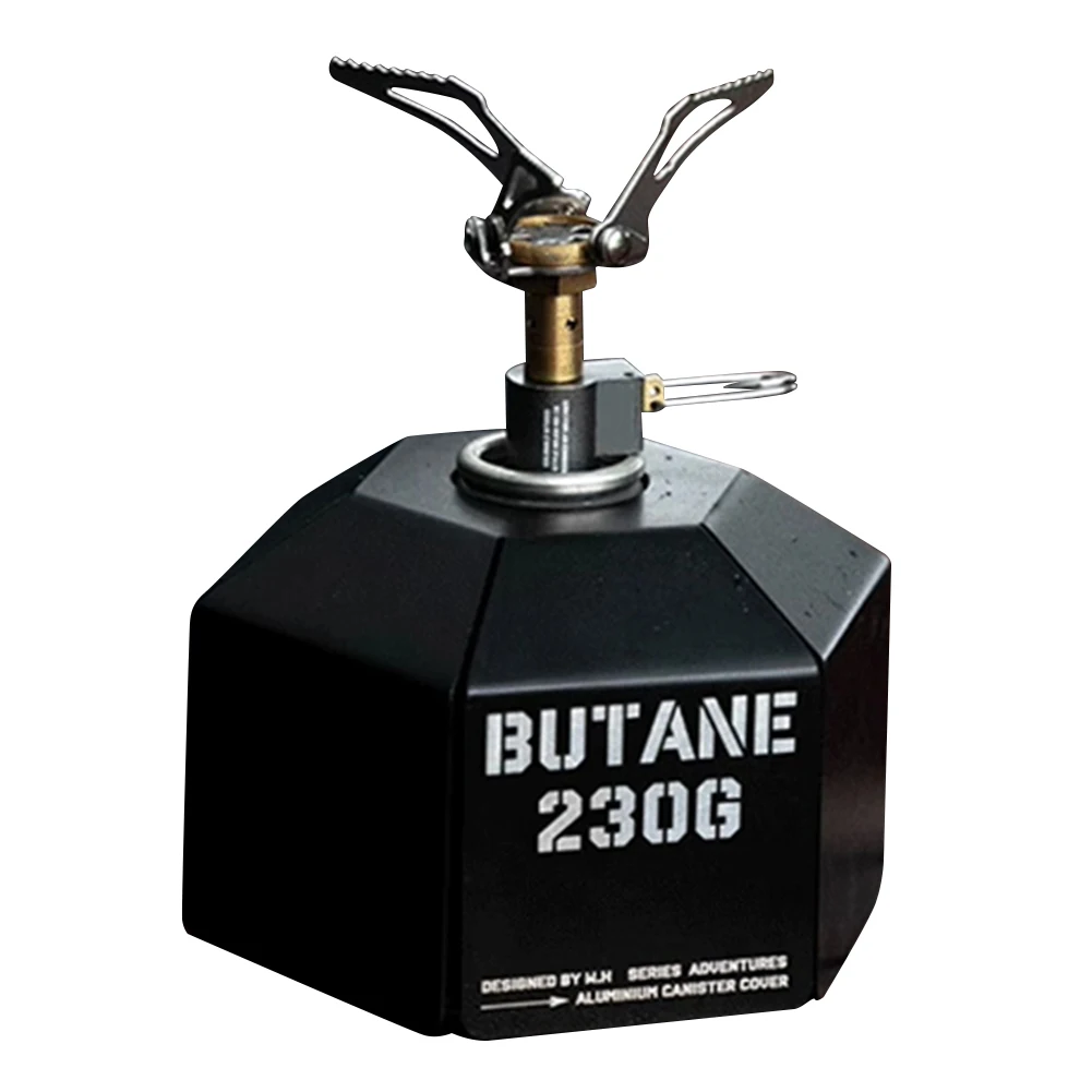 علبة التخييم الغاز سبائك الألومنيوم لعلبة الغاز G2 الغطاء الواقي المضادة للسقوط في الهواء الطلق خزان الغاز للتخييم في الهواء الطلق