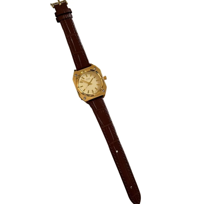 2025 waterproof quartz watch birthday gift Hong Kong style classic trend women's watch elegant, simple and retro