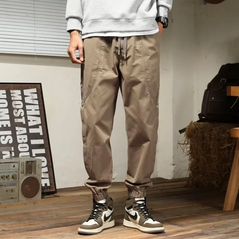 

Винтажные спортивные брюки в стиле хип-хоп, карго-штаны, джоггеры, мужские тактические комбинезоны, мужской спортивный костюм, новинка весна-осень