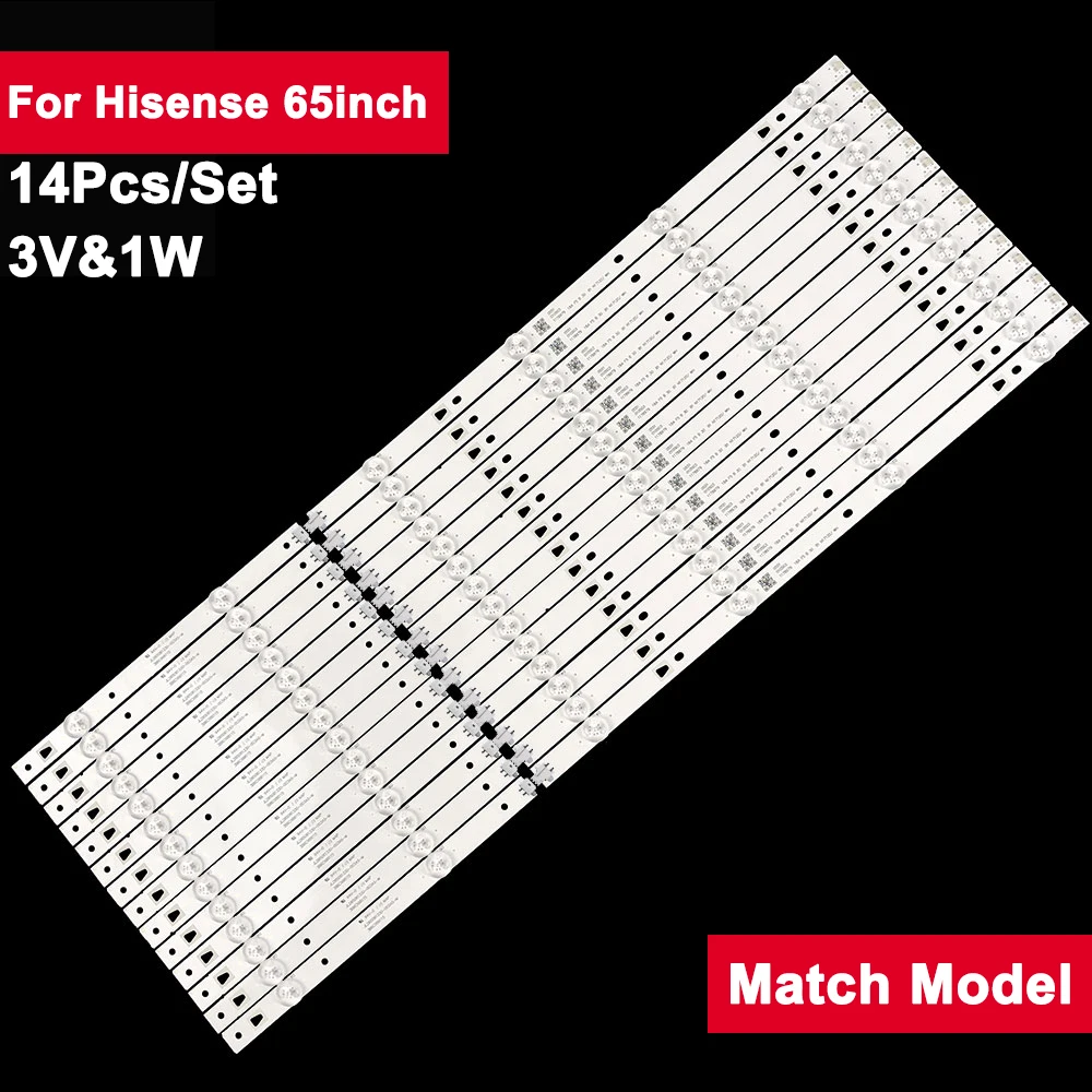 

ТВ-панель с подсветкой 660 мм для Hisense, 65 дюймов, 6 ламп SVH650A53 REV01, 14 шт./комплект, Светодиодная лента LED65M5000U LED65N3000U LED65E5U