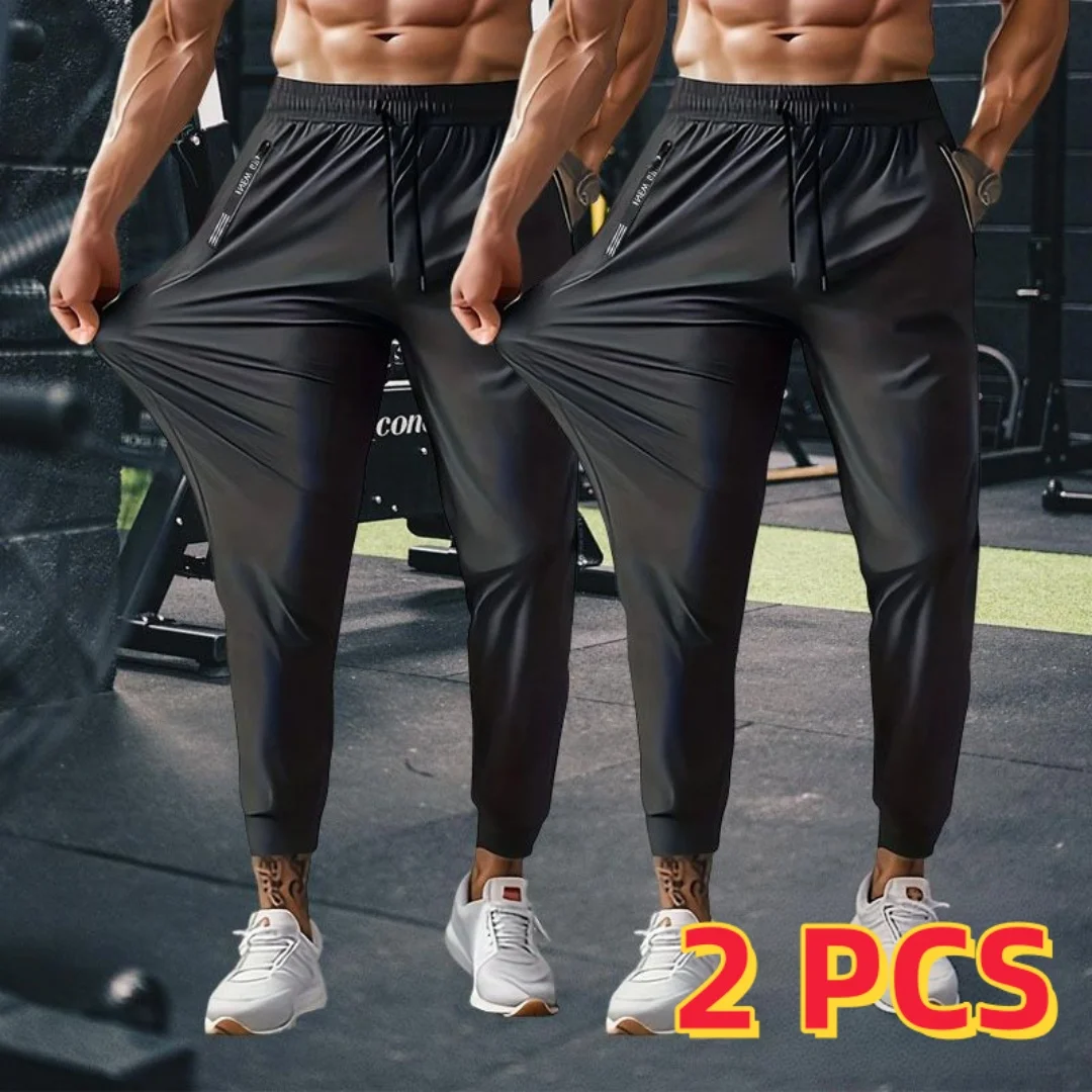 Men's Sports Trousers High Stretch Jogging Pants Quick-Drying Sweatpants Baggy Man Fishing Gym Sportswear Pants Hiking Running