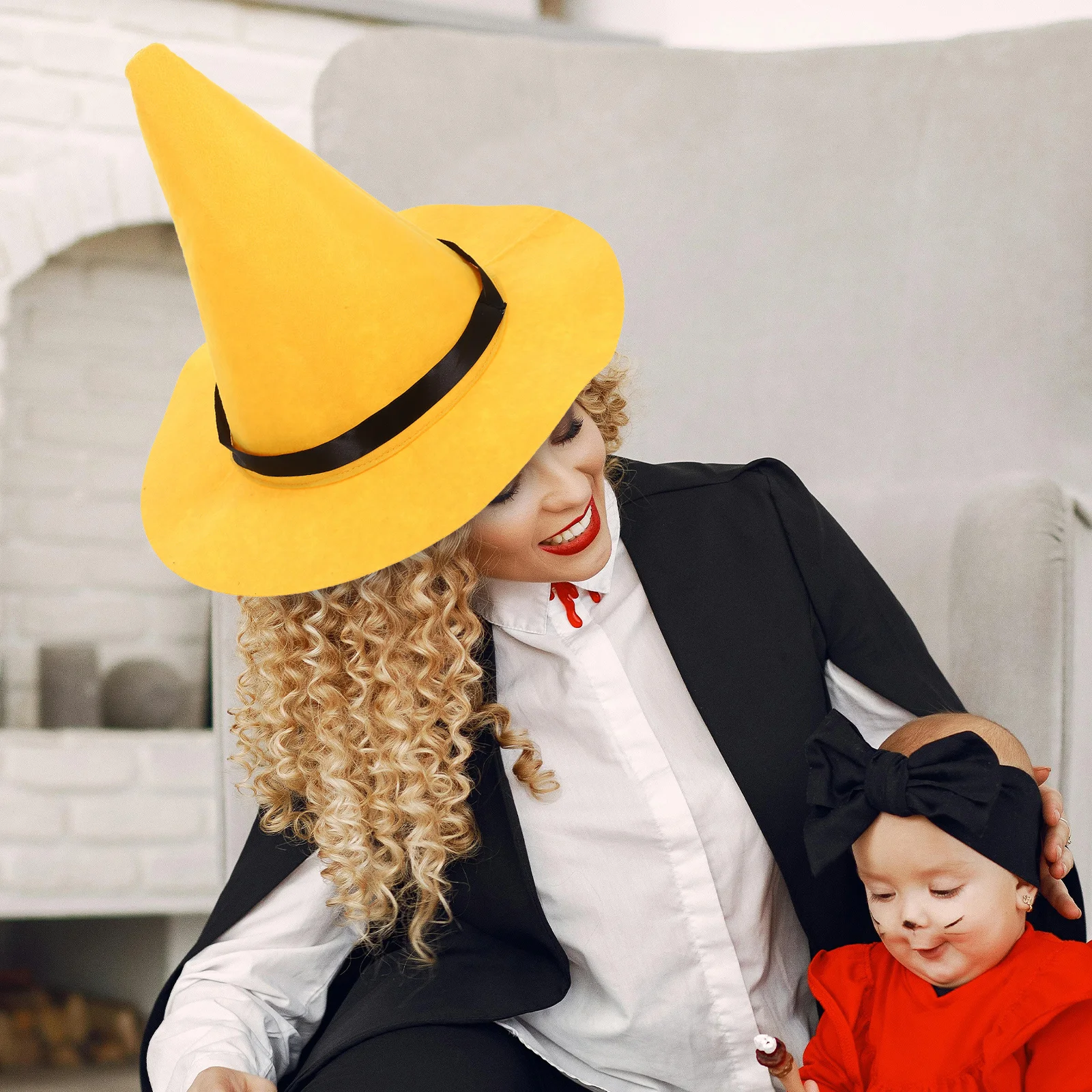 

Small Classic Witch Hat Halloween Party Costume Accessory Soft Comfortable Halloween Cosplay Hat Decorative Prop