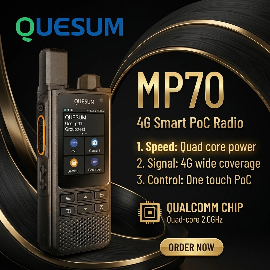 Android 12 POC Network Radio 4G Walkie Talkie 2+32GB Push To Talk Radio Walkie Talkie PTT Work With ZELLO/Real PTT/xinpoc