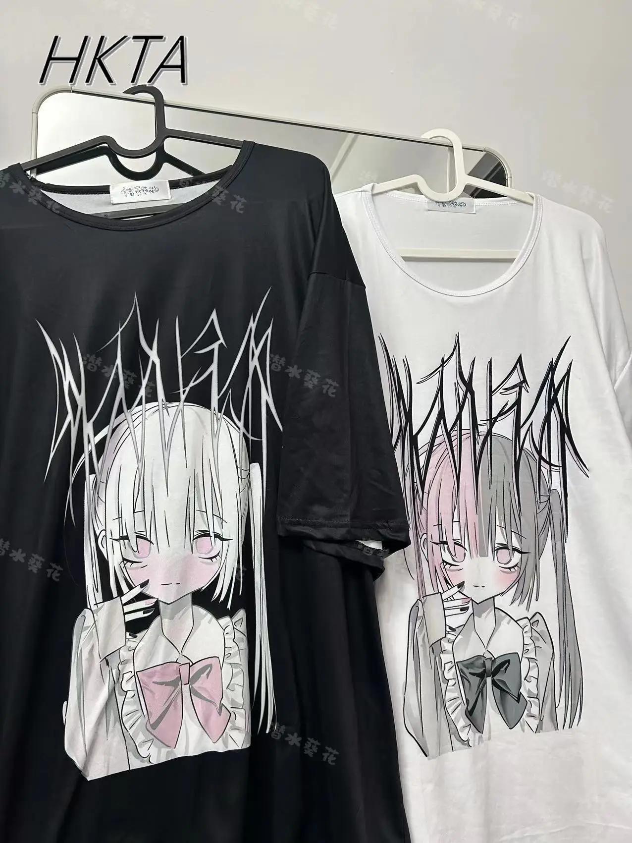 Japanische Mine Subkultur Zweidimensionale Rundhals Kurzarm T Shirt Frauen Sommer Druck Nette Lose Weiße T-shirts Top Weibliche