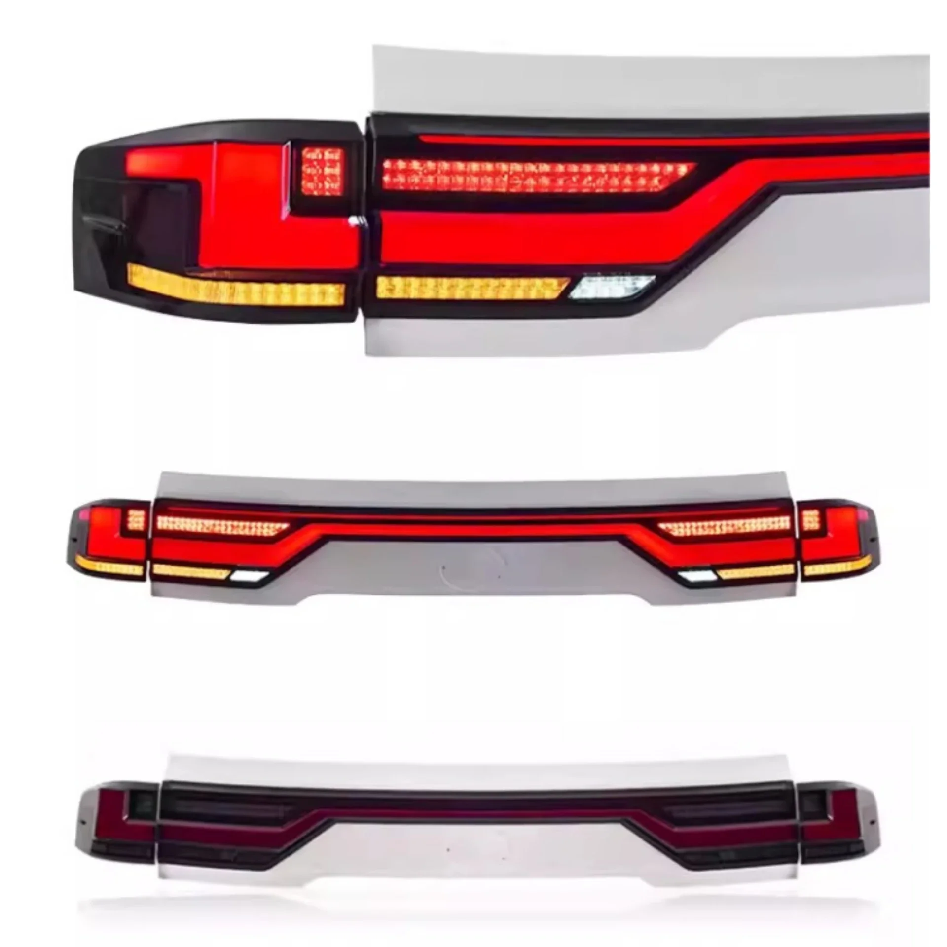 LED Taillight Assembly Through Lamp for Toyota Land Cruiser LC300 2022-2023 Modified Brake Light Turn Signal Car Accessories