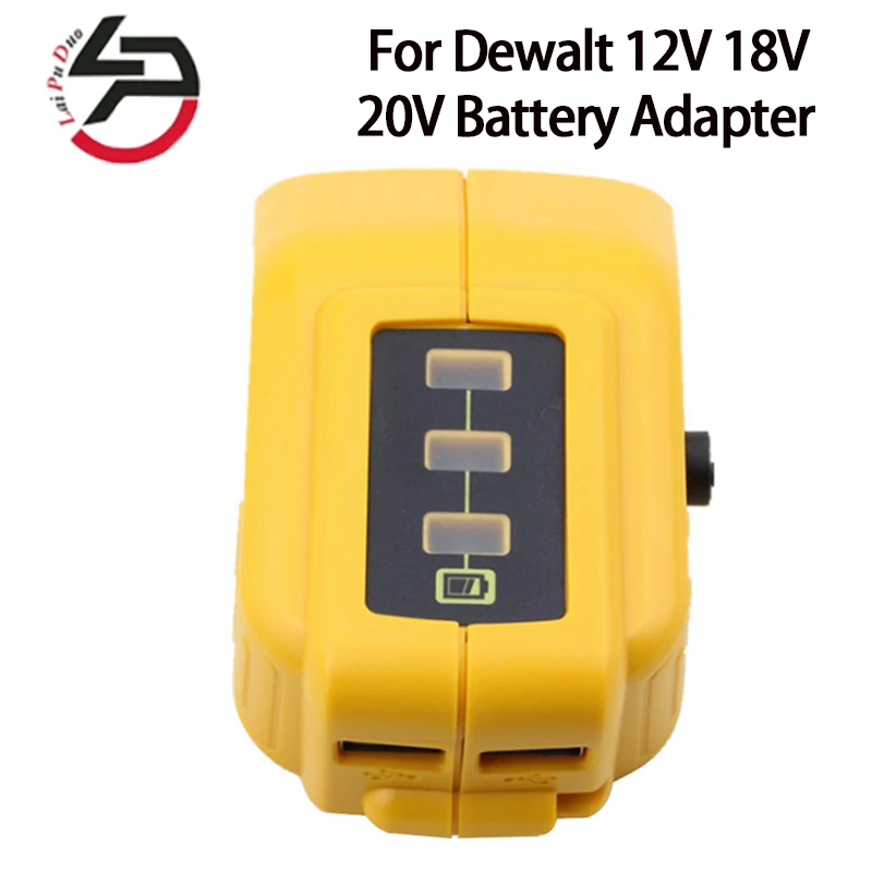 

DCB091 for Dewalt Li-on Battery USB Charging Converter 12V 18V 20V DC Output Heated Jackets Adapter