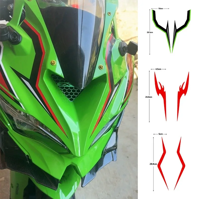 Motorcycle Front Decal Suitable For KAWASAKI ZX-4R ZX-4RR Body Texture Waterproof Decal Motorcycle Modification Accessories