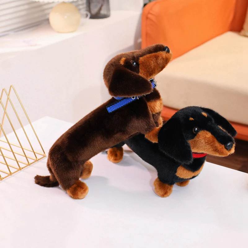

New 3 style Dachshund Plush Long Pillow Brown Dog Body Pillow Animal Cartoon Body Hugging pillow Long Pillows Stuffed Home Decor