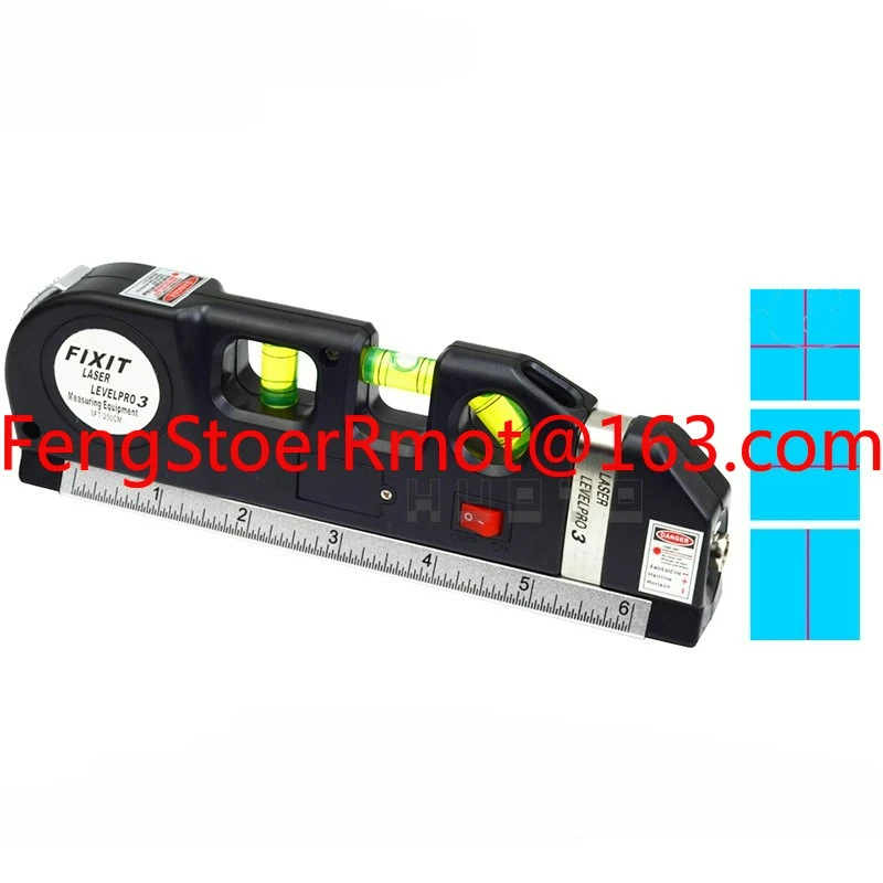 Wire marker Laser level measure Tape measure Multifunctional household infrared decoration Cross line right angle level