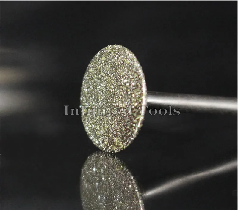 6PCS 2.35mm Shank Grinding Bit Ultra-Thin T Head Diamond Mounted Point Stone Jade Carve Polish Engrave Tool 0.5mm-8mm