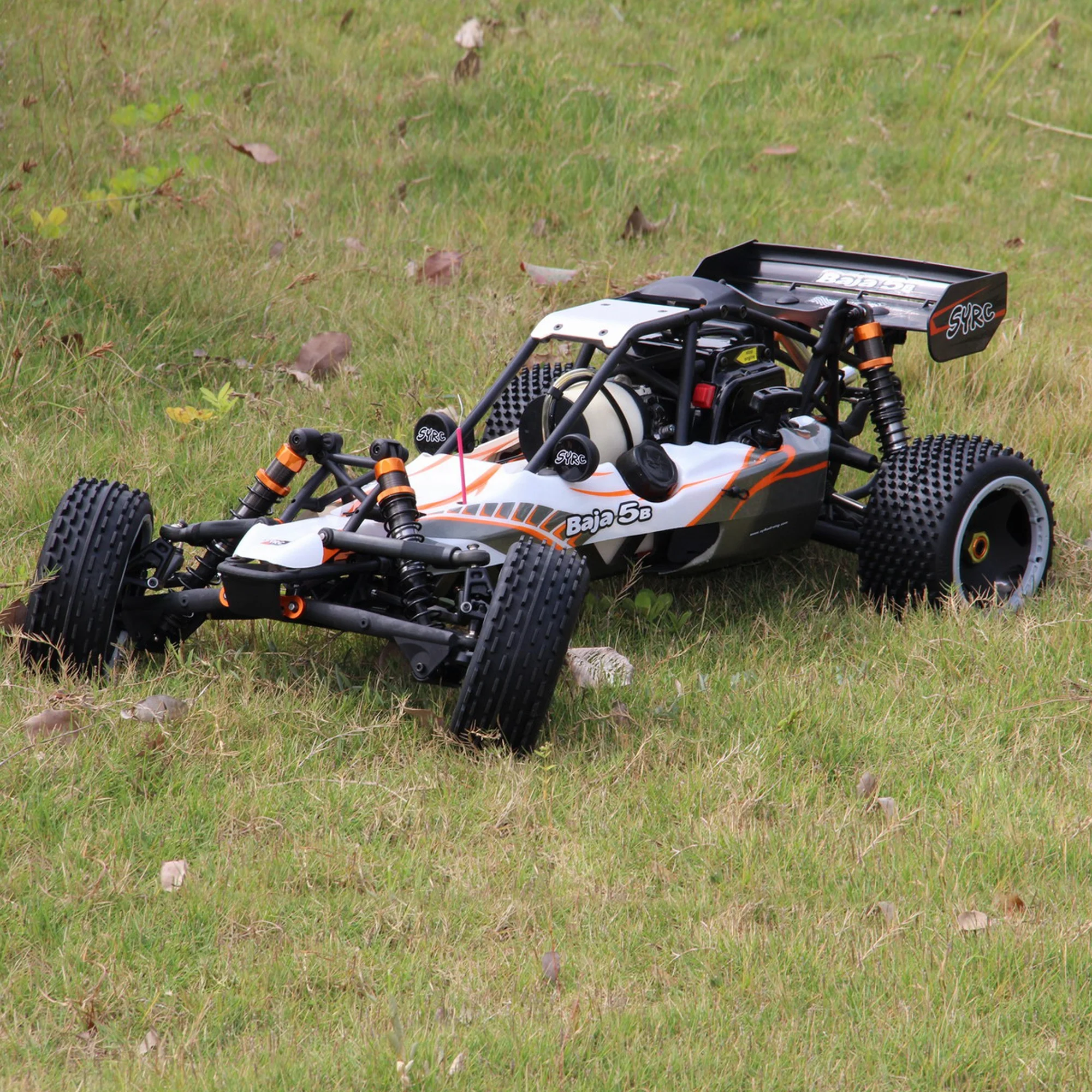 1/5 RC Baja 5B 2.4G RWD 80km/h 30.5cc Fuel RC Buggy 2-suwowy silnik RTR RC Car z benzyną