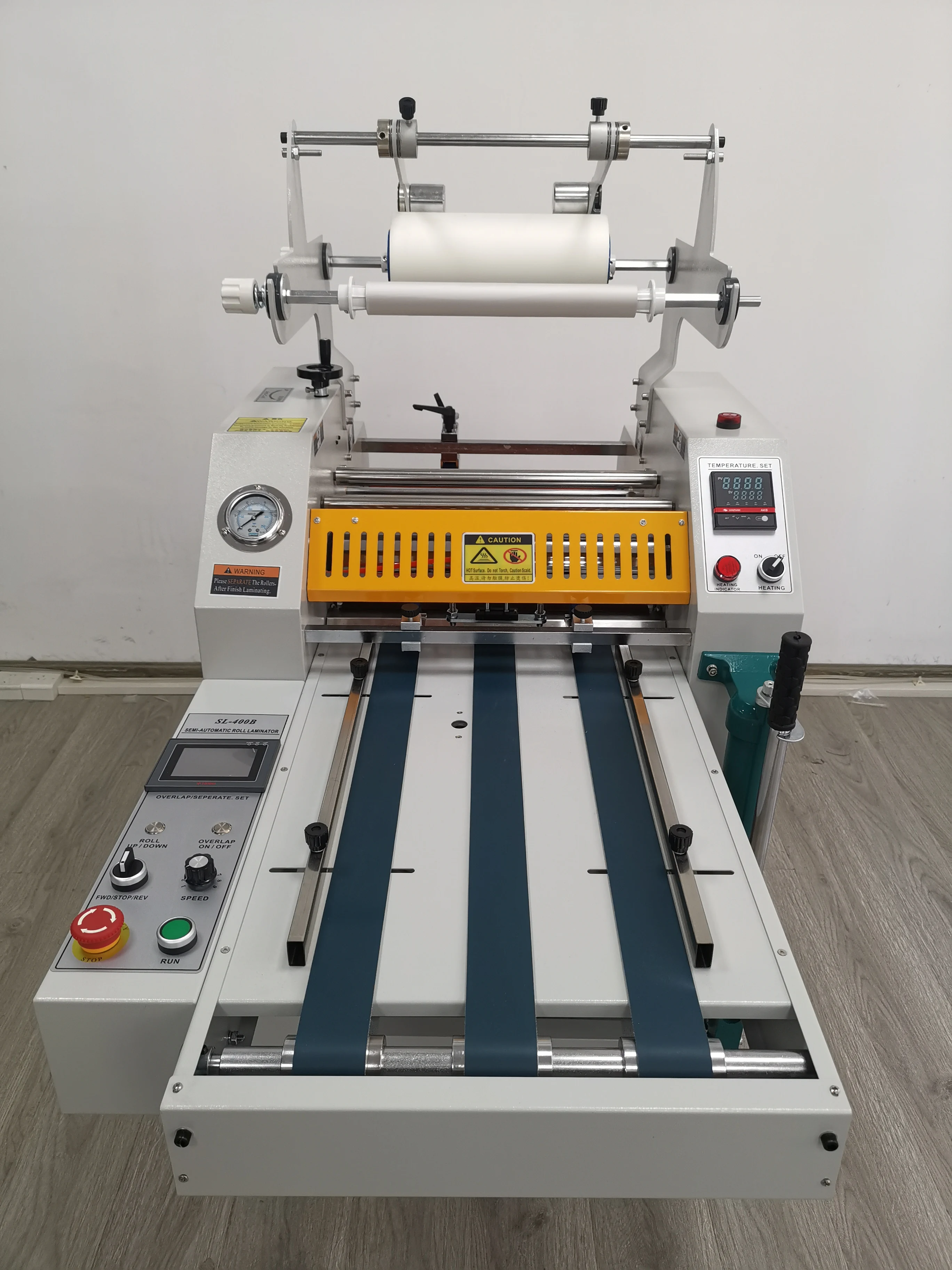 SL-400B 390mm Semi Auto A3 Size  Heavy Duty Auto Cutting Overlap Function  Hot Laminating Machine Thermal Laminator