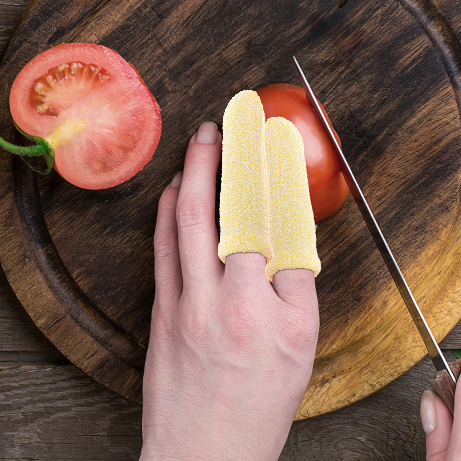 10 قطعة حراس الأصابع المضادة للقطع الإبهام الأكمام قطع مقاومة حماة الاصبع للتقليم النجارة الزجاج التعامل مع الميكانيكية #2