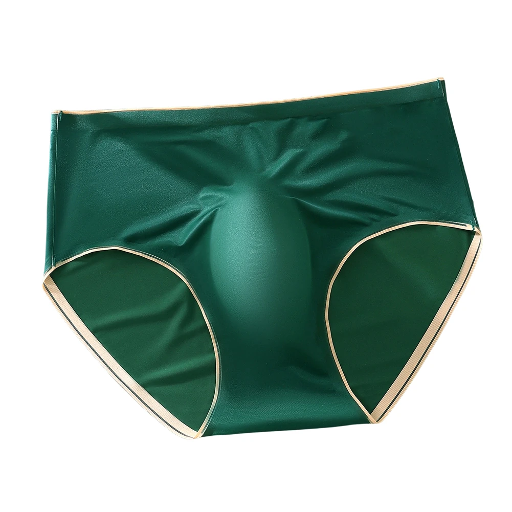 White Men Briefs Stylish Low Waist Panties Briefs 50 Polyamide 50 Spandex Solid Pattern Design Breathable Fabric