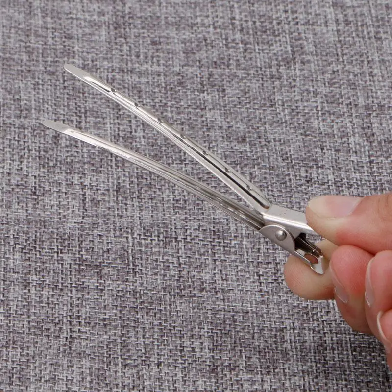 U0DE جديد 10 قطعة مقاطع الشعر الفولاذ المقاوم للصدأ تصفيف الشعر بطة بيل التمساح كليب