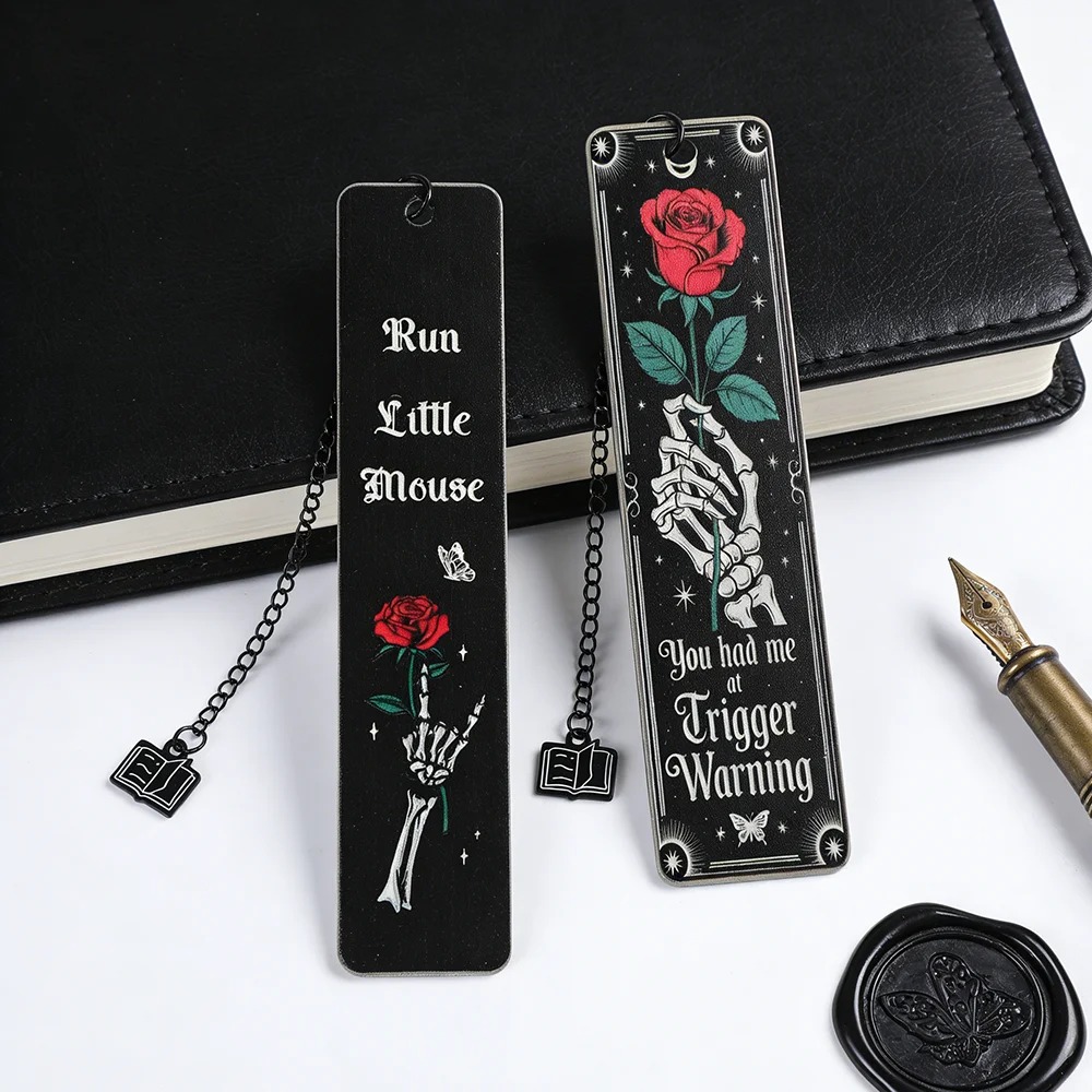 Dark Romance Metal Bookmark for Women Spicy Bookmark for Novel Lovers Valentine's Day Gift Unisex School Supplies