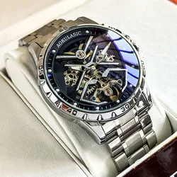 AOKULASIC Men New Mechanical Wristwatch Fashion Luxury Automatic Business Waterproof Sport Watches Male Casual Luminous Watch