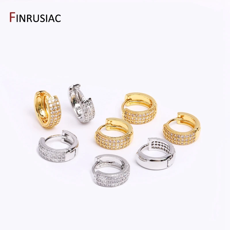 Gold Überzogene Messing Einfache Hoop Ohrringe Hohe Qualität Frauen Ohrringe, Eingelegten Zirkon Trendy Hoop Ohrringe Mode Schmuck Geschenke – Detail 33