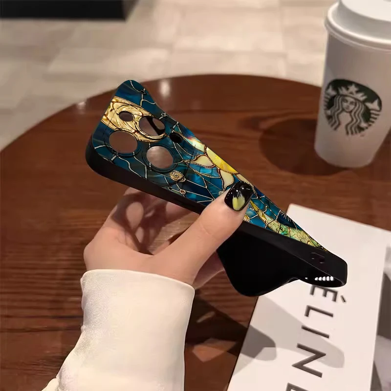 Aesthetic Sun Moon Print Phone Case For Samsung Galaxy S25 S24 S23 S22 S21 Plus Ultra A56 A55 A54 A53 A36 A35 A34 5G Soft Cover view 5