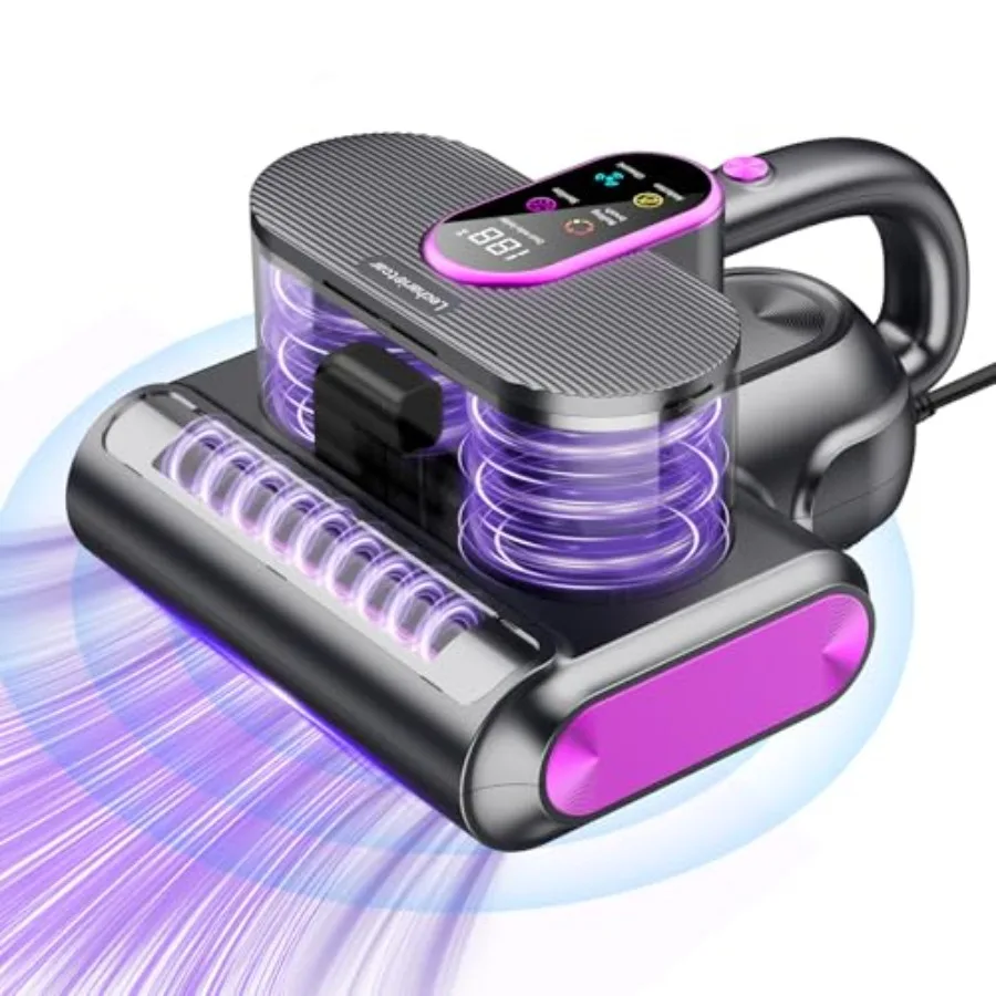 

18kPa Mattress Vacuum Cleaner with 275nm UV-C Light, 500W Corded Handheld Bed Vacuum with HEPA Filter, Deep Cleaner for Sofa, P