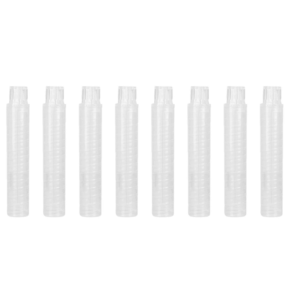 

20 Pcs Plastic Chalk Cover Storage Case Transparent Holder Blackboard Water Soluble Clip