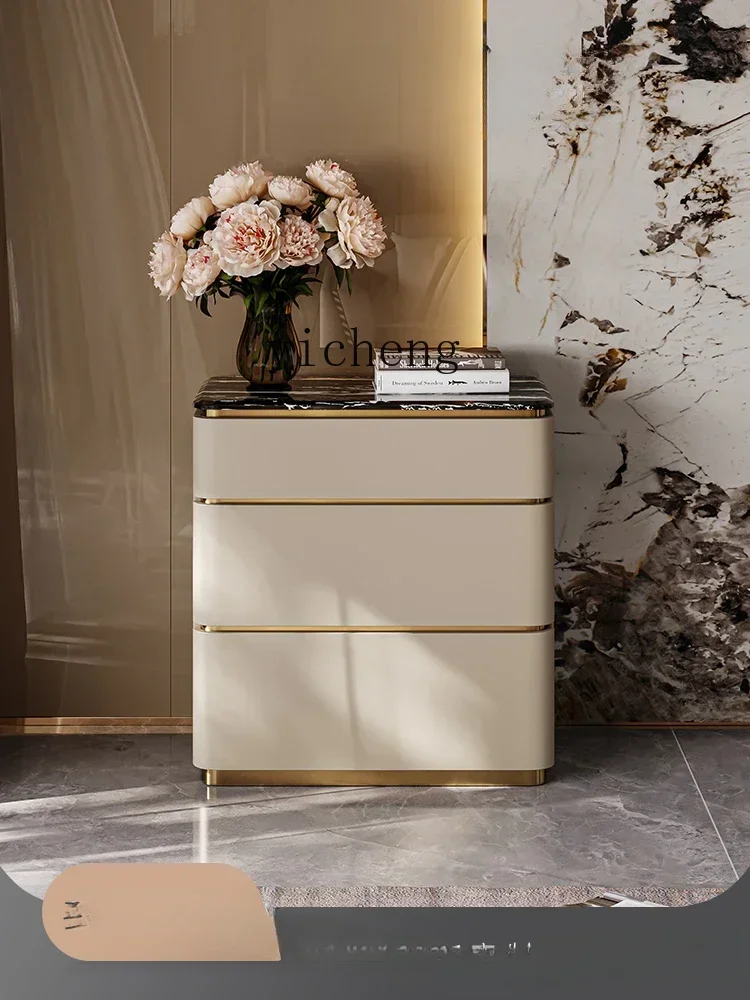GZ-i6.3 light luxury three-bucket cabinet modern simple high-end bedroom storage drawer cabinet