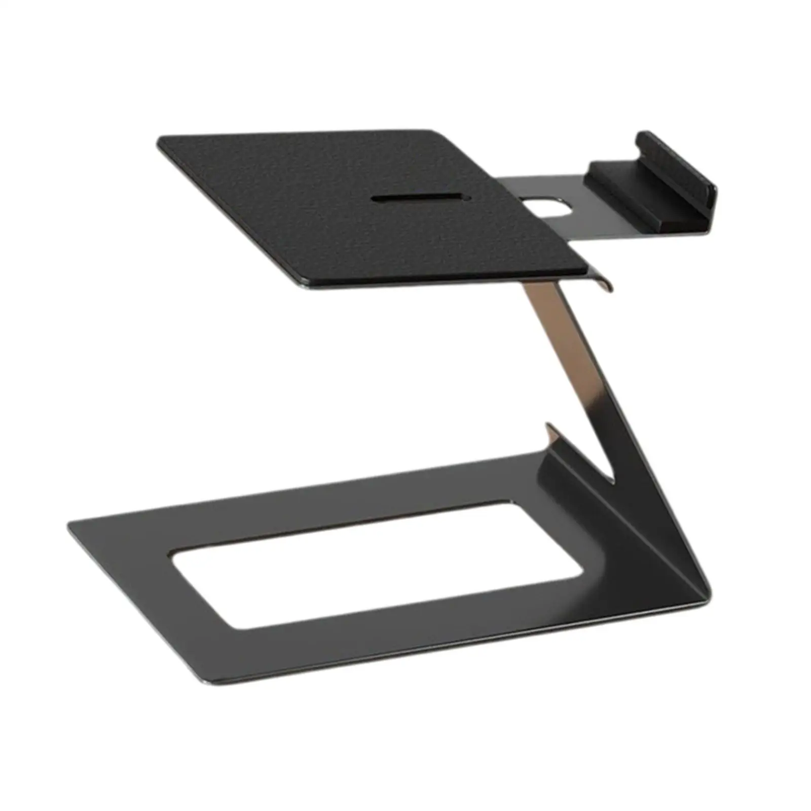 

Desktop Speaker Stand 6° Incline Design Metal with Vibration Absorption Pad for Game Room Bookshelf Bedroom Office Living Room