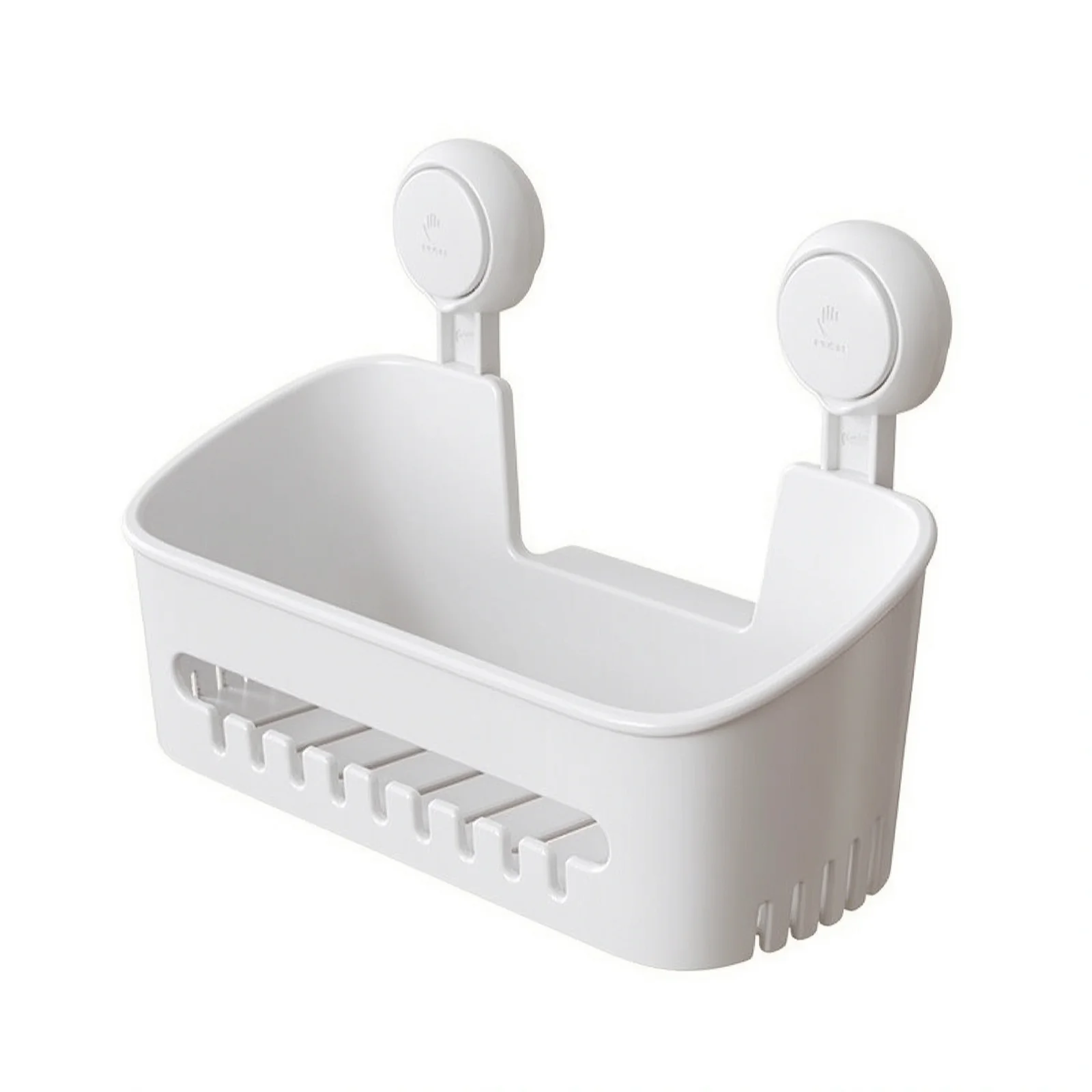 Efficient Shower With Suction Cups Presents Powerful Plastic Shower Shelves Effective Storage