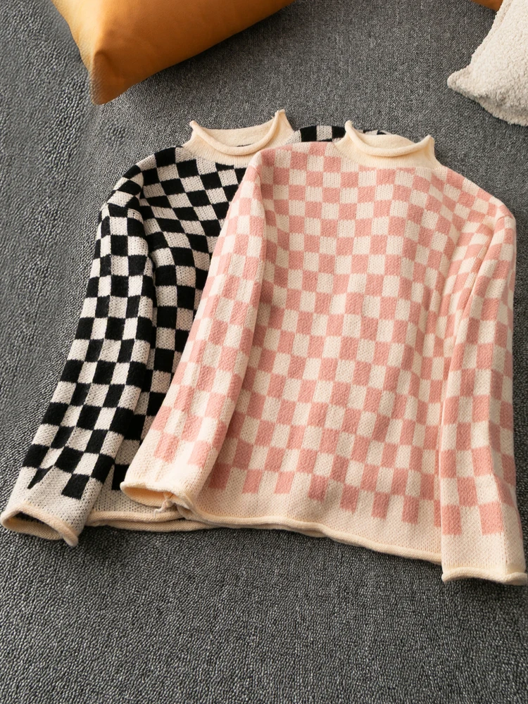 

Удобный теплый вязаный свитер Mid-Ne Long Sve Overhead Sle, корейская версия, новая модель для осенне-зимних поездок на работу